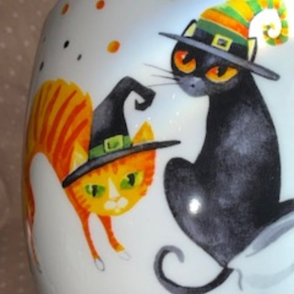 NWT 2 Happy Halloween Cat Mugs. - Picture 4 of 12